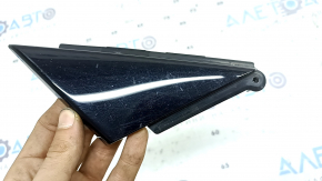 Front right door triangle Audi A6 C8 19-20 black gloss, worn