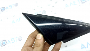 Front right door triangle Audi A6 C8 19-20 black gloss, worn