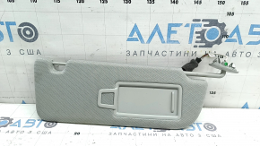 Right visor for Audi A6 C8 19-23 with backlight, grey, without hook