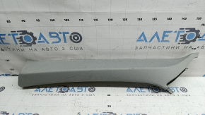 Upper left front pillar trim Audi A6 C8 19-23 gray, dry-cleanable