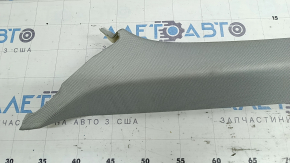 Upper left front pillar trim Audi A6 C8 19-23 gray, dry-cleanable