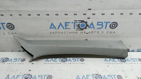 Upper right front pillar trim Audi A6 C8 19-23 gray, dry-cleanable