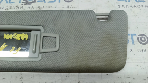 Left visor for Audi A6 C8 19-23 with backlight, grey, without hook, dry-cleanable