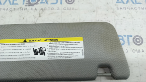 Left visor for Audi A6 C8 19-23 with backlight, grey, without hook, dry-cleanable