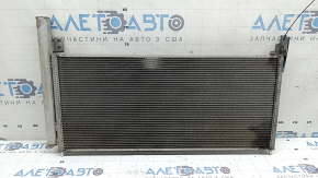 The air conditioning radiator condenser Toyota Prius V 12-17 is crushed