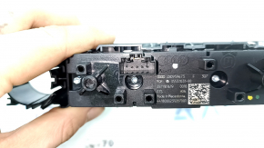 Audi A6 C8 19-24 center console button block, chrome, for parking sensors and camera, with trim, cracks in fasteners