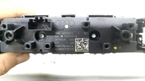 Audi A6 C8 19-24 center console button block, chrome, for parking sensors and camera, with trim, cracks in fasteners