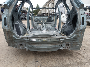 Rear panel of Toyota Prius V 12-17 on the body, green