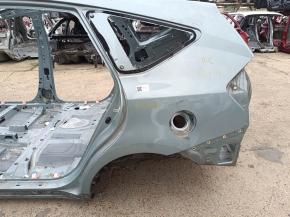 Quarter wing rear left Toyota Prius V 12-17 on the body, green, pokes