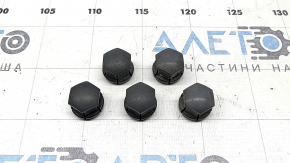 Wheel bolt cap plug 5 pcs Volvo V90 17-22 dark gray