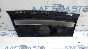 Upper central front panel trim Audi A6 C8 19-24 black, broken mounting