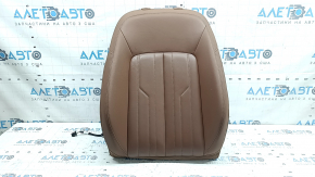 Audi A6 C8 19-25 passenger seat back upholstery, light brown leather, heated, dry cleanable