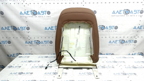 Audi A6 C8 19-25 passenger seat back upholstery, light brown leather, heated, dry cleanable