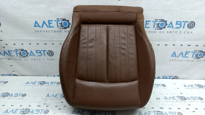 Audi A6 C8 19-25 passenger seat cushion upholstery, light brown leather, heated, dry cleanable