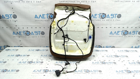 Audi A6 C8 19-25 passenger seat cushion upholstery, light brown leather, heated, dry cleanable