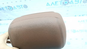 Front right headrest Audi A6 C8 19-25 light brown leather, dry cleanable