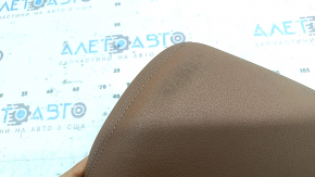 Front left headrest Audi A6 C8 19-25 light brown leather, dry cleanable