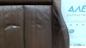 Driver's seat cushion upholstery for Audi A6 C8 19-25, light brown leather, heated, dry cleanable