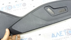 Right side passenger seat control trim panel for Audi A6 C8 19-25, black, scratches, broken fastener