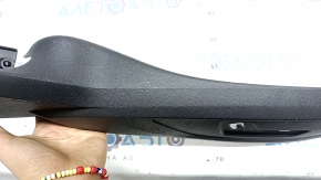 Right side passenger seat control trim panel for Audi A6 C8 19-25, black, scratches, broken fastener