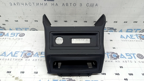 Rear lower center console trim for Audi A6 C8 19-25, black, with trim, worn
