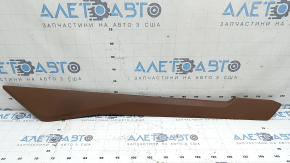 Side trim for center console left Audi A6 C8 19-25 light brown leather, butt