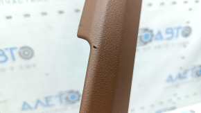 Side trim for center console left Audi A6 C8 19-25 light brown leather, butt
