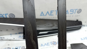 Set of interior trims for Audi A6 C8 19-21 in dark wood finish, texture, scratches, chips