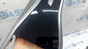 Set of interior trims for Audi A6 C8 19-21 in dark wood finish, texture, scratches, chips