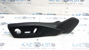 Driver's seat control cover, side left, Audi A6 C8 19-25, black, worn