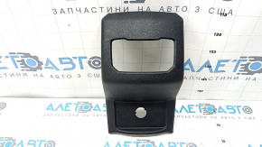 Rear center console trim for Ford Fusion mk5 17-20, black, under air vents, scratches, broken fasteners
