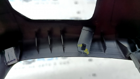 Rear center console trim for Ford Fusion mk5 17-20, black, under air vents, scratches, broken fasteners
