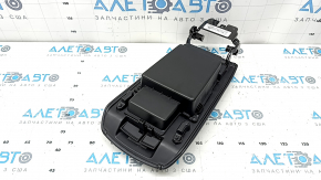 Armrest Ford Fusion mk5 17-20 leather, black, with 2 locks and box, crack