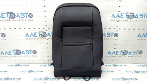 Ford Fusion mk5 17-20 passenger seat back upholstery, titanium, black leather, perforated, for ventilation and heating, worn