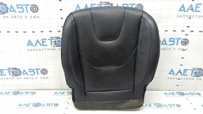 Ford Fusion mk5 17-20 titanium passenger seat cushion upholstery, black leather, perforated, for ventilation and heating, scratches