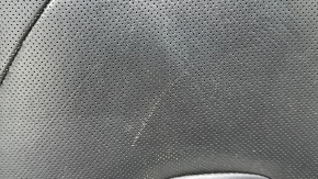Ford Fusion mk5 17-20 titanium passenger seat cushion upholstery, black leather, perforated, for ventilation and heating, scratches