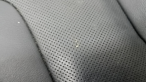 Ford Fusion mk5 17-20 titanium passenger seat cushion upholstery, black leather, perforated, for ventilation and heating, scratches