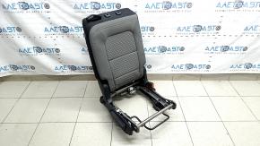 Rear seat backrest, 2nd row, right, Ford Escape MK4 20-22, without airbag, gray and black fabric, white stitching, mechanical, with frame and seat belt latch
