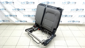 Rear seat backrest, 2nd row, left, Ford Escape MK4 20-22, without airbag, gray and black fabric, white stitching, mechanical, with frame, with belt and seat belt latch, fabric is wrinkled
