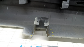Left threshold Ford Fusion mk5 13-20 white, with seal, dented fasteners, scratches, broken fastener and guide