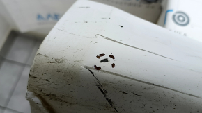 Left threshold Ford Fusion mk5 13-20 white, with seal, dented fasteners, scratches, broken fastener and guide