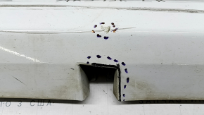 Left threshold Ford Fusion mk5 13-20 white, with seal, dented fasteners, scratches, broken fastener and guide