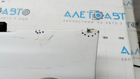 Left threshold Ford Fusion mk5 13-20 white, with seal, dented fasteners, scratches, broken fastener and guide