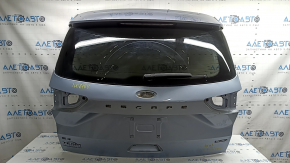 Naked tailgate with glass Ford Escape MK4 20-22 blue GP, with spoiler, brake light, trapezoid, wiper arm and cap, scratches on glass, bump, cracked wiper arm