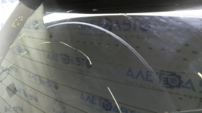 Naked tailgate with glass Ford Escape MK4 20-22 blue GP, with spoiler, brake light, trapezoid, wiper arm and cap, scratches on glass, bump, cracked wiper arm
