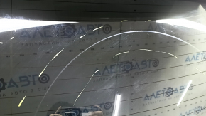 Naked tailgate with glass Ford Escape MK4 20-22 blue GP, with spoiler, brake light, trapezoid, wiper arm and cap, scratches on glass, bump, cracked wiper arm