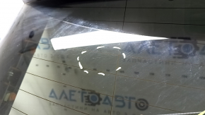 Naked tailgate with glass Ford Escape MK4 20-22 blue GP, with spoiler, brake light, trapezoid, wiper arm and cap, scratches on glass, bump, cracked wiper arm