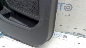 Door trim, rear left card, Ford Escape MK4 20-22, black with black plastic insert, black leather armrest, with handle, scratches