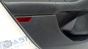 Door trim, rear left card, Ford Escape MK4 20-22, black with black plastic insert, black leather armrest, with handle, scratches
