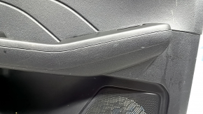 Door trim, rear left card, Ford Escape MK4 20-22, black with black plastic insert, black leather armrest, with handle, scratches